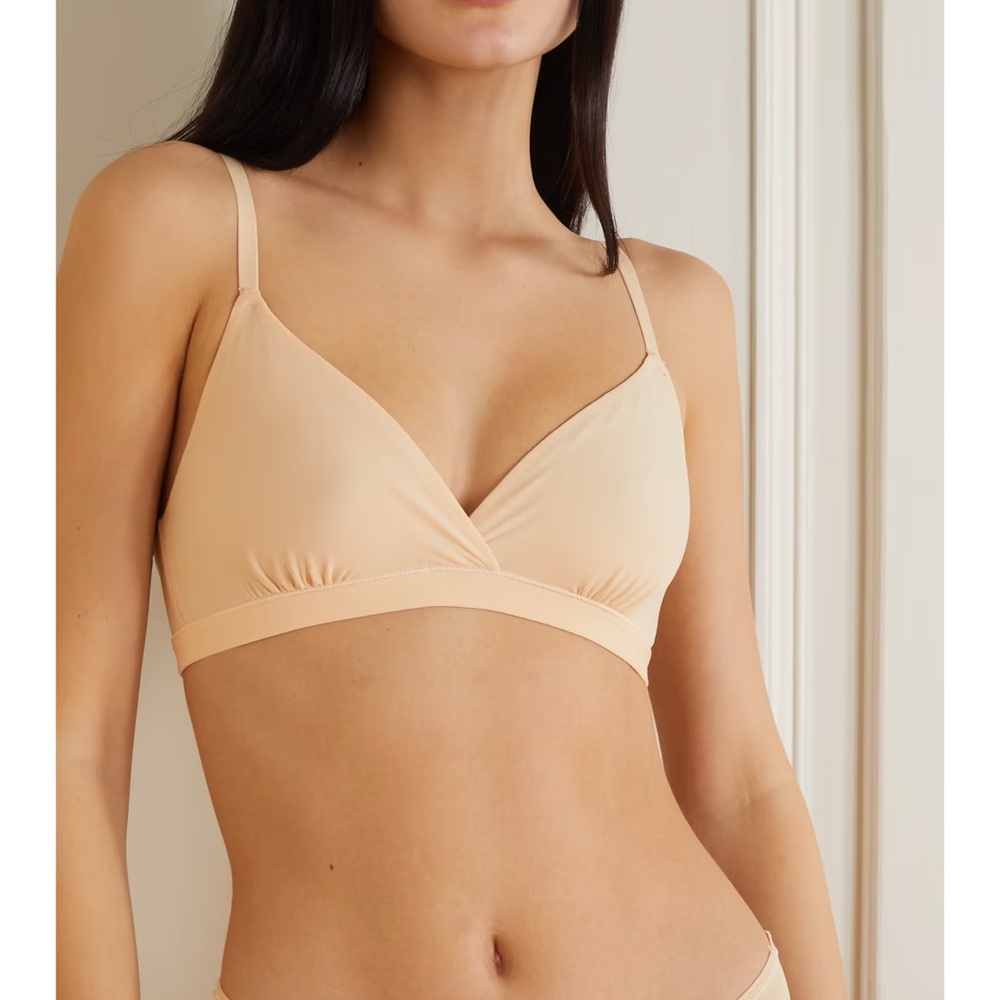 SKIMS “FITS EVERYBODY CROSSOVER “BRALETTE SAND